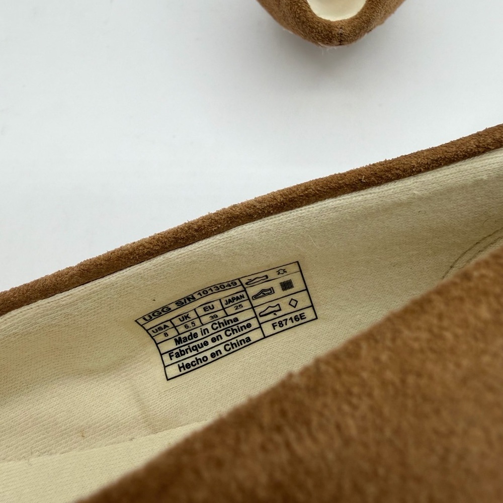 UGG Kammi Chestnut Suede Slip On Loafers Women's Size 8 US Brand New Never Worn - Picture 8 of 9